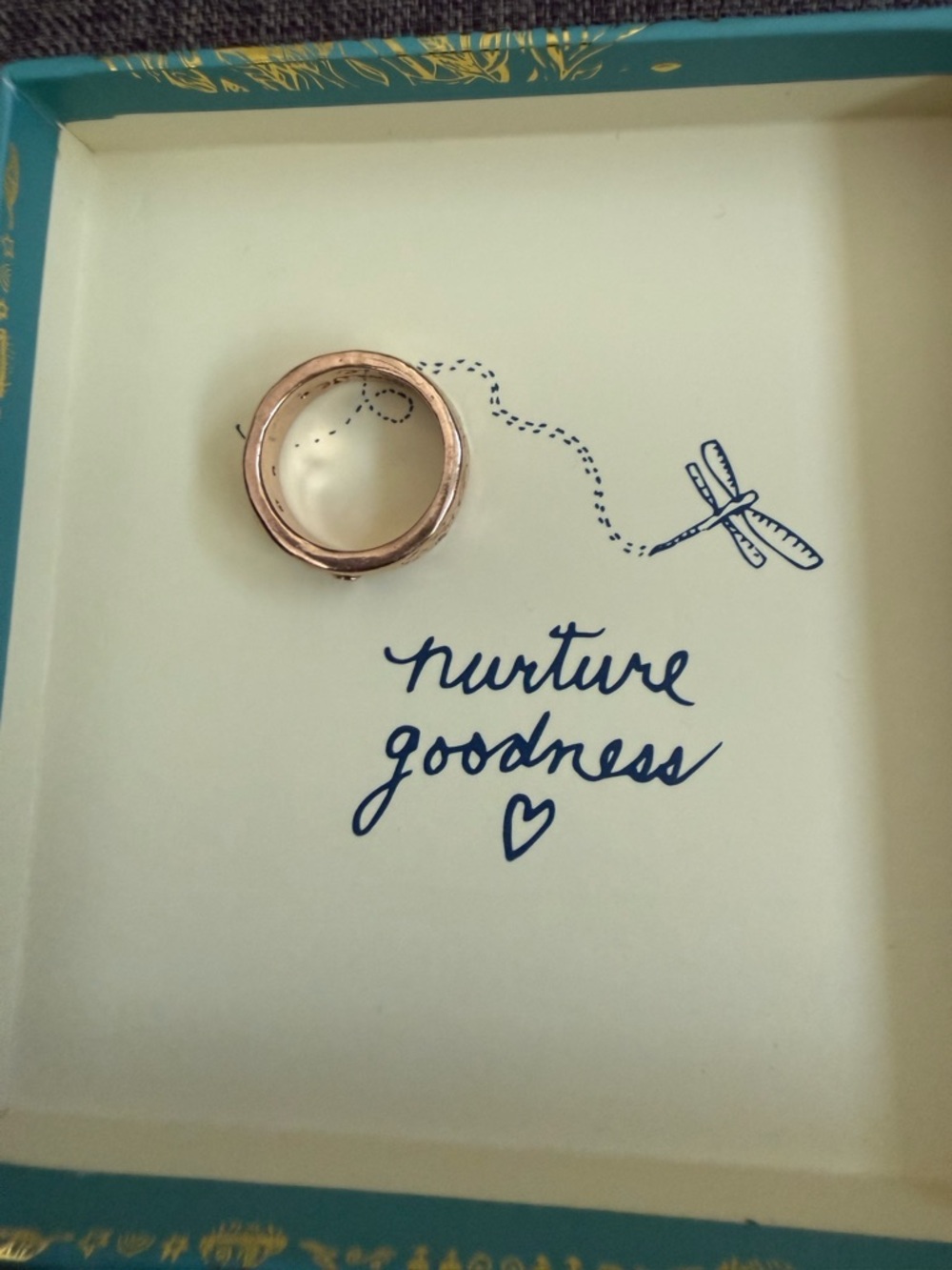 Jes Maharry 14 K Rose Gold and Diamonds “infinite love” ring GORGEOUS! - Picture 2 of 16